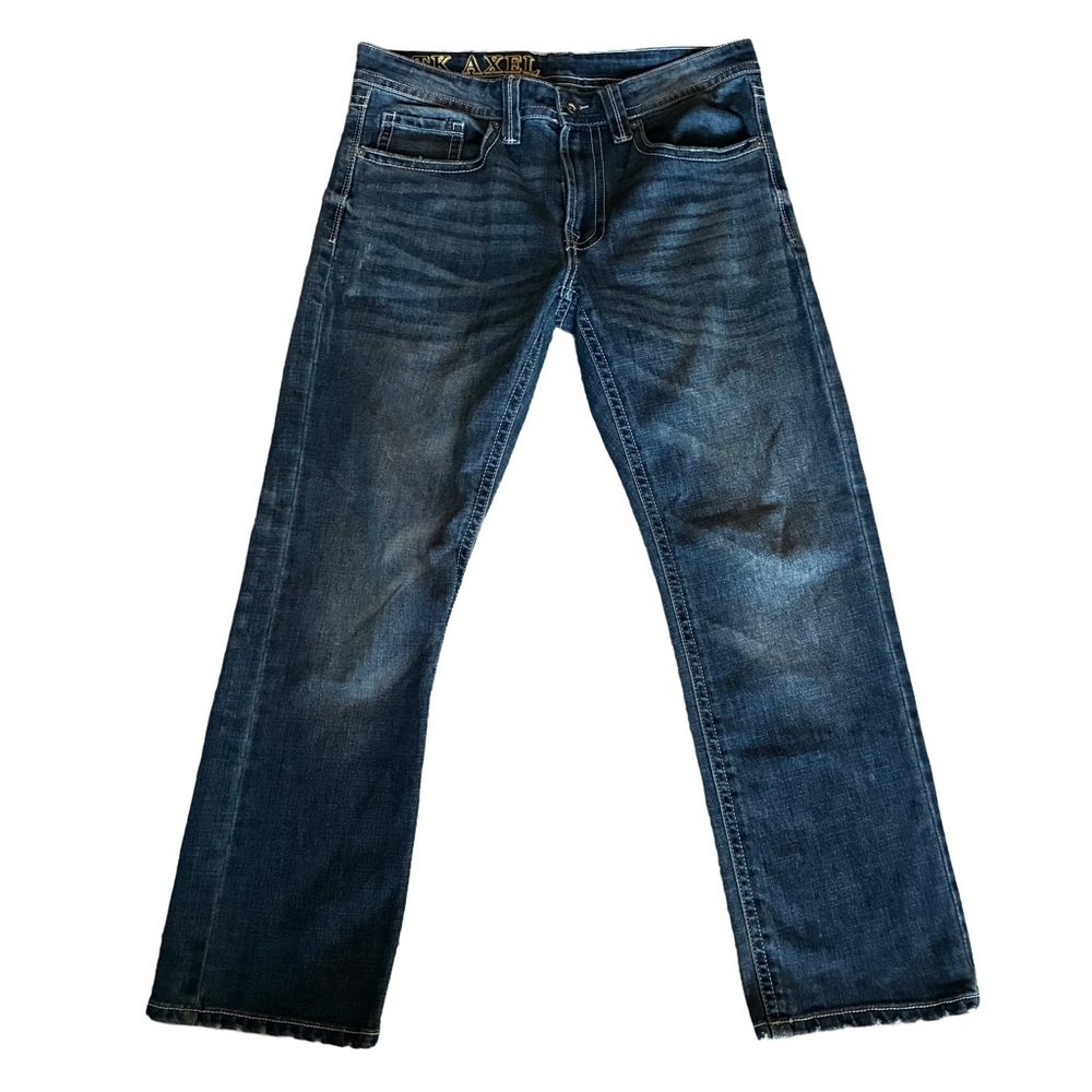 T.K. Axel Slim Bootcut Jeans 32x30 Dark Wash Stretch Denim